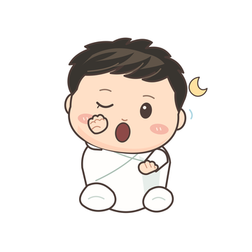 졸려요 감정과 일상을 표현하는 아기 캐릭터