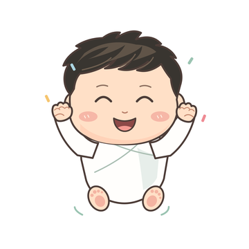 신나요 감정과 일상을 표현하는 아기 캐릭터
