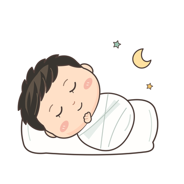 잘자요 감정과 일상을 표현하는 아기 캐릭터
